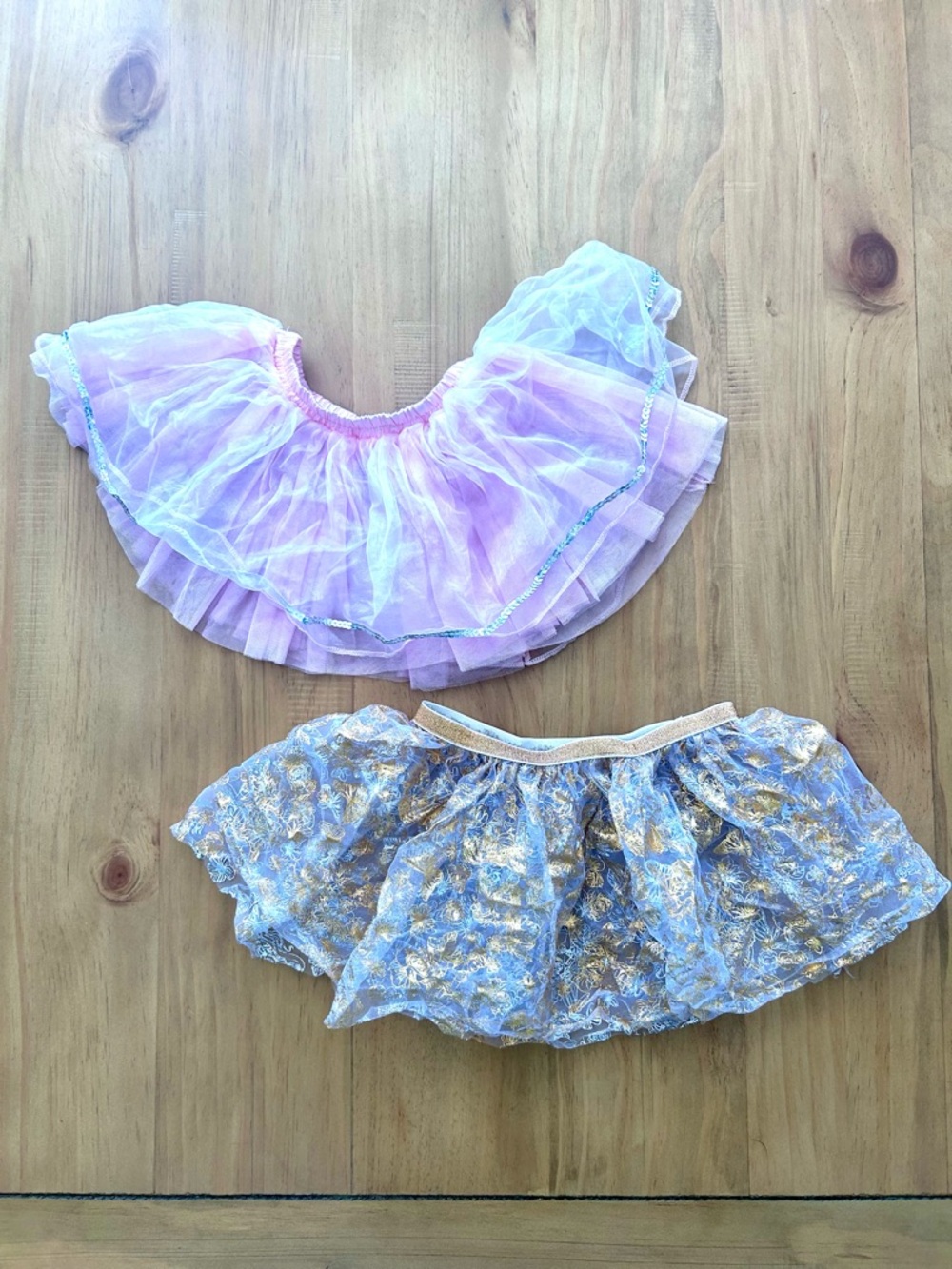 Tutu Bundle  🩰 pink w/ sequins and Princess reversible Gold&Silver Tutu